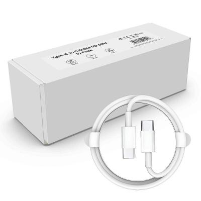 10 Pack Type-C to C Cables 1m White 3A/60W PD